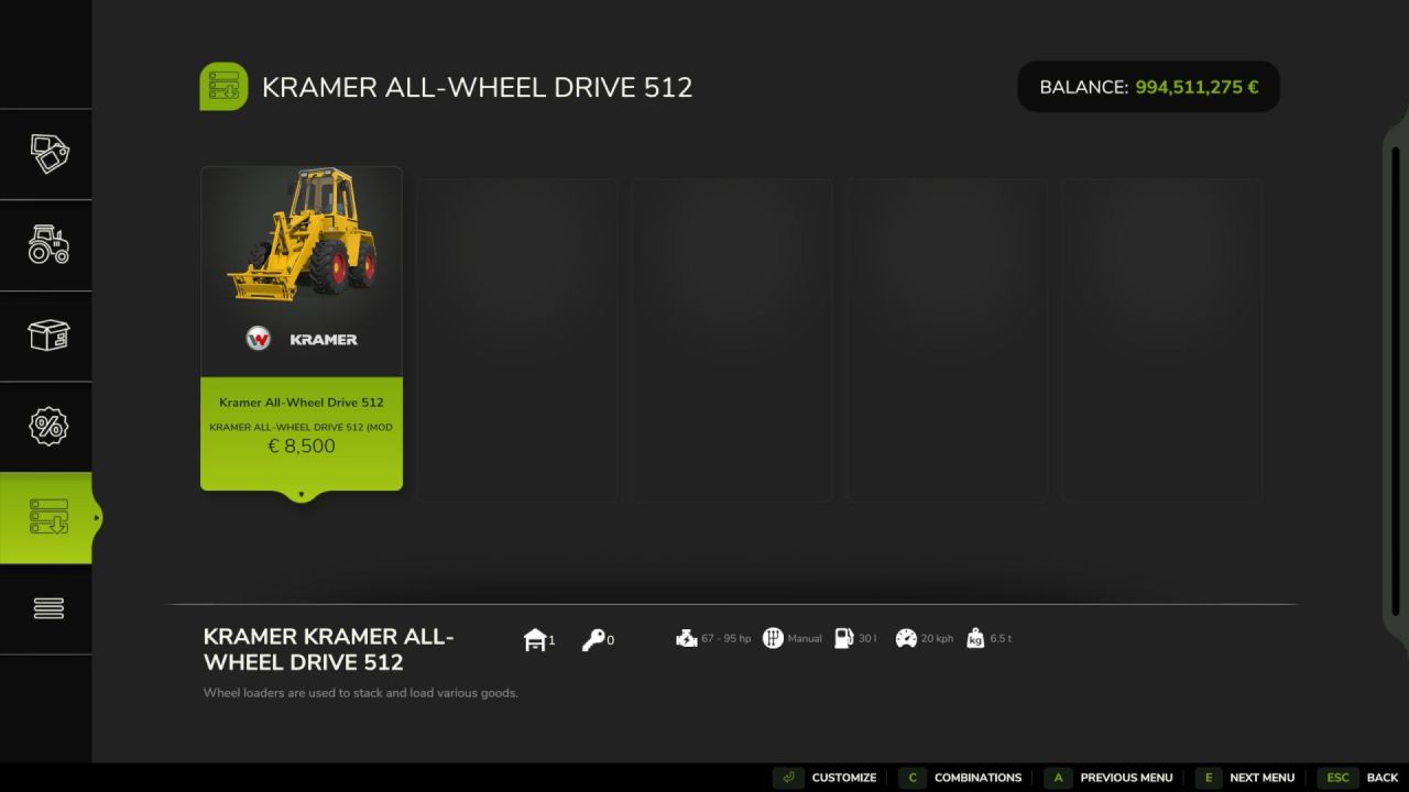 Ефективний Навантажувач Kramer Allrad 512 — Маневрений Помічник для Ферми у FS25