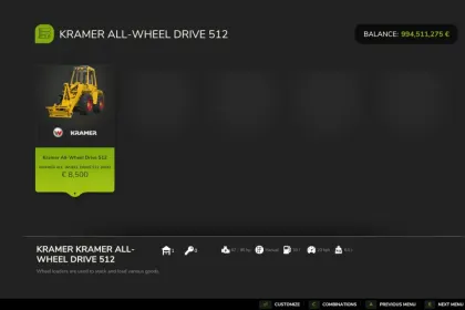 Efektywny Ładowarka Kramer Allrad 512 — Zwinny Pomocnik dla Farmy w FS25 — 2