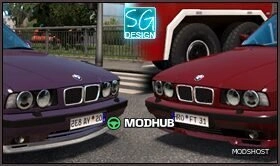 Автомобіль BMW E34 для Euro Truck Simulator 2