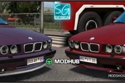 Car BMW E34 for Euro Truck Simulator 2