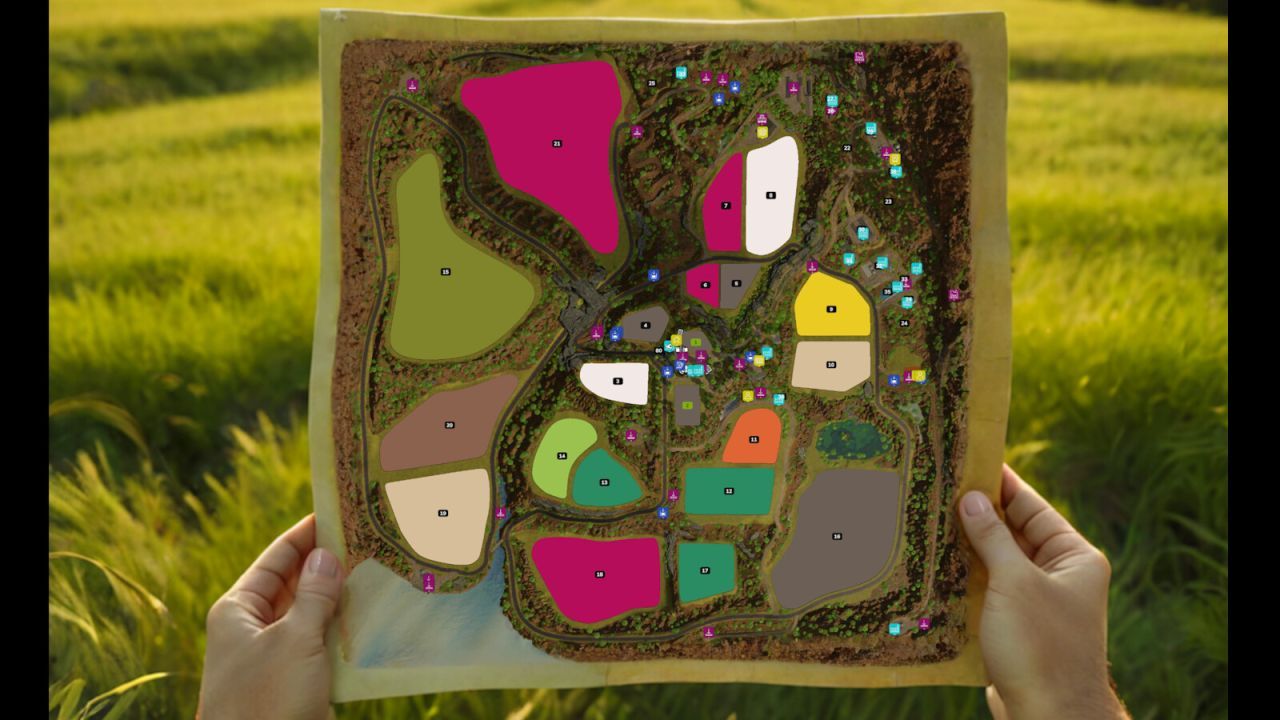 Fantasy-Karte Submerged Sanctuary — Einzigartige Entwässerung, Produktion und Neue Länder in Farming Simulator 25