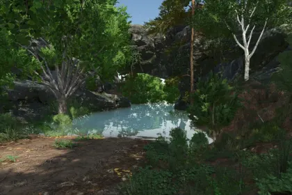 Fantasy-Karte Submerged Sanctuary — Einzigartige Entwässerung, Produktion und Neue Länder in Farming Simulator 25 — 5