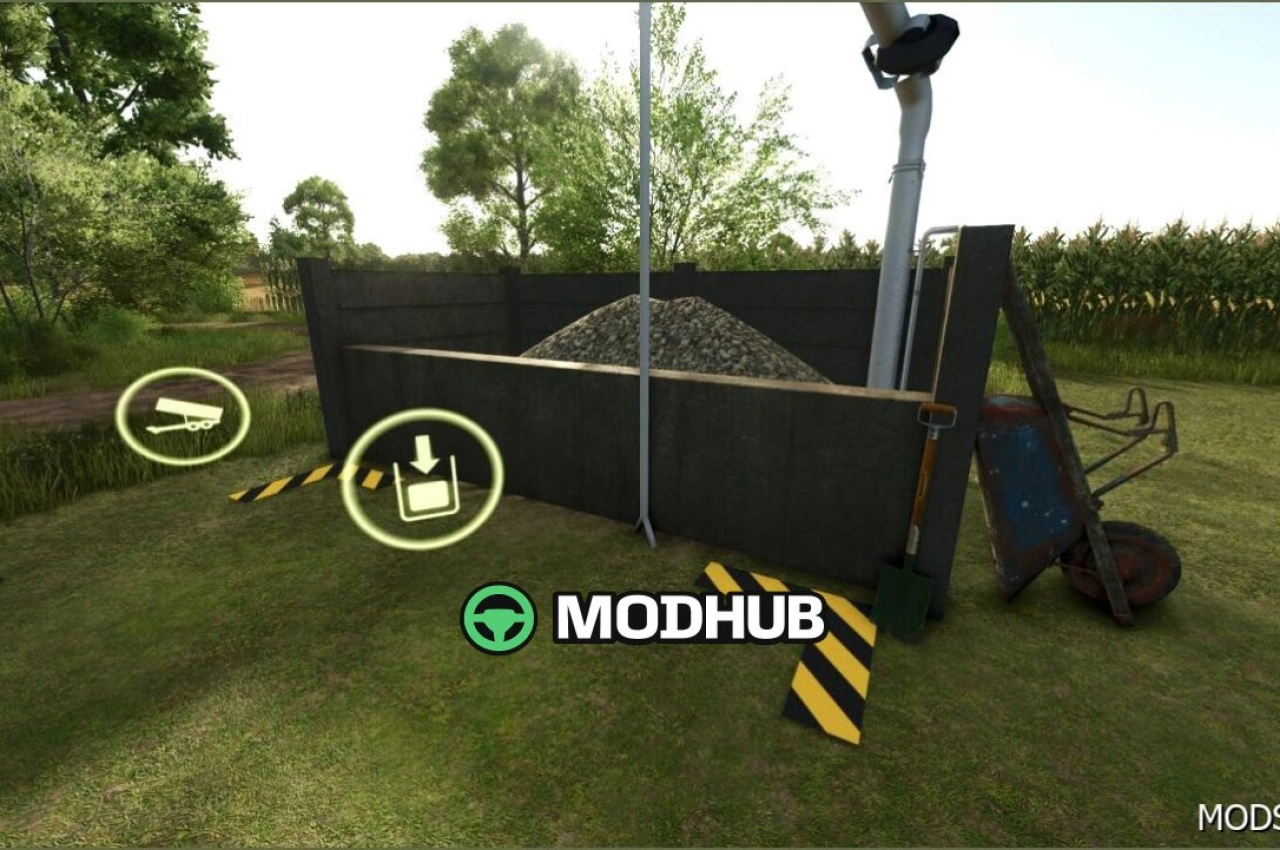 Склад для каміння, трісок та гною для Farming Simulator 25