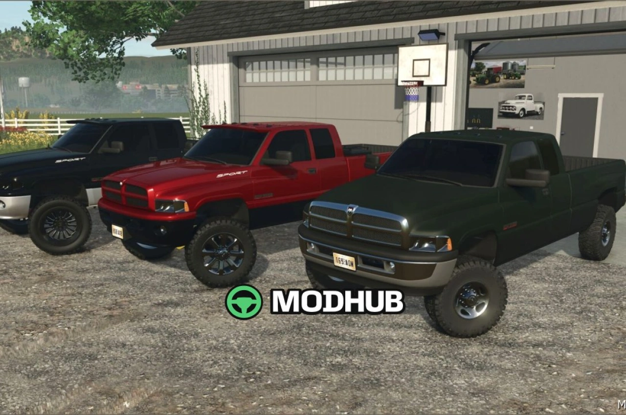 Автомобіль Dodge RAM 2500 1999 для Farming Simulator 25