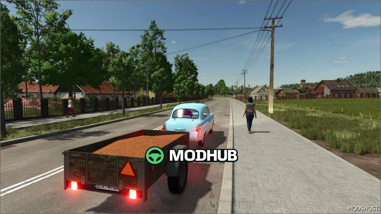 Причіп для автомобілів OLD для Farming Simulator 25