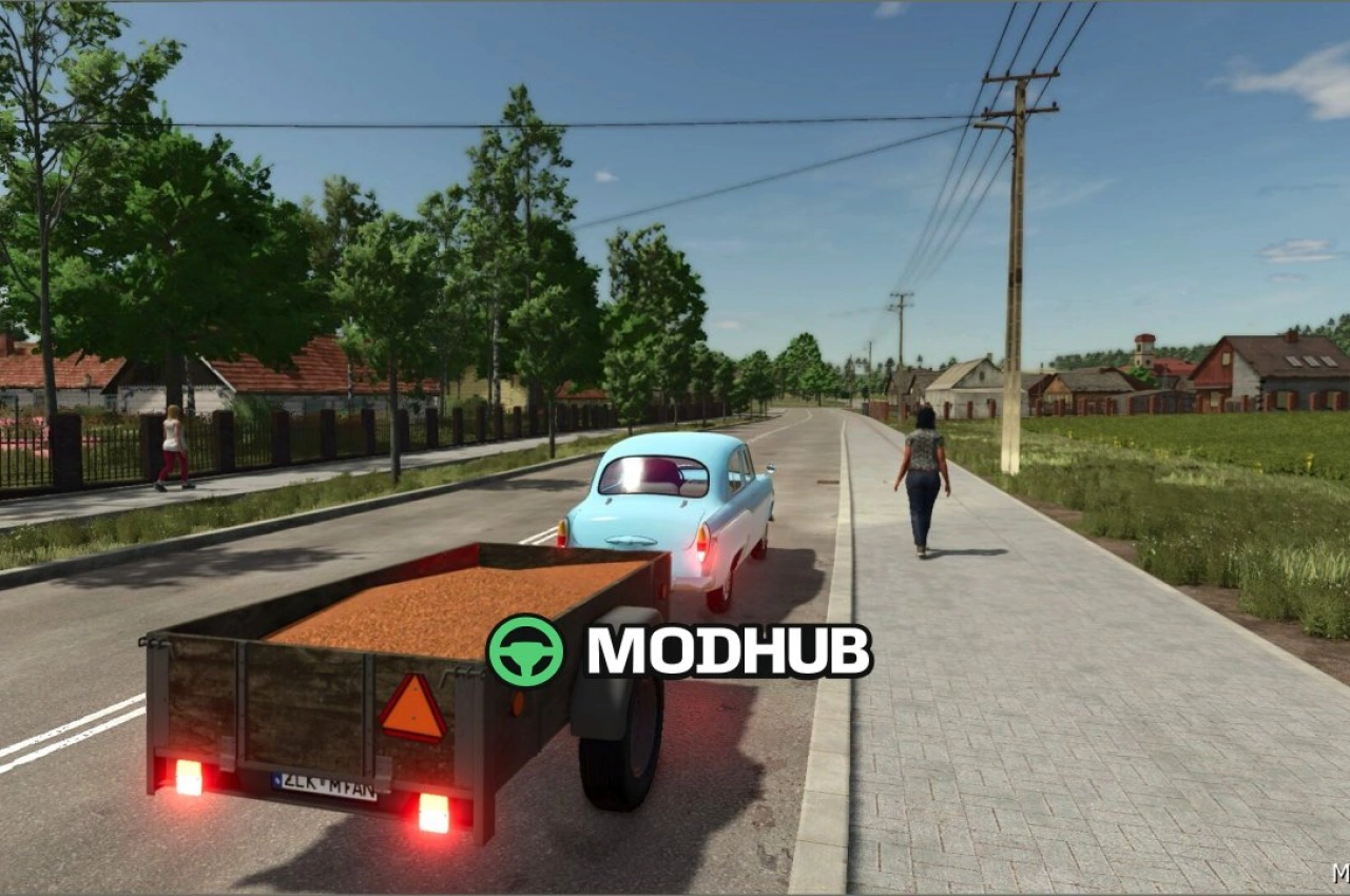 Причіп для автомобілів OLD для Farming Simulator 25