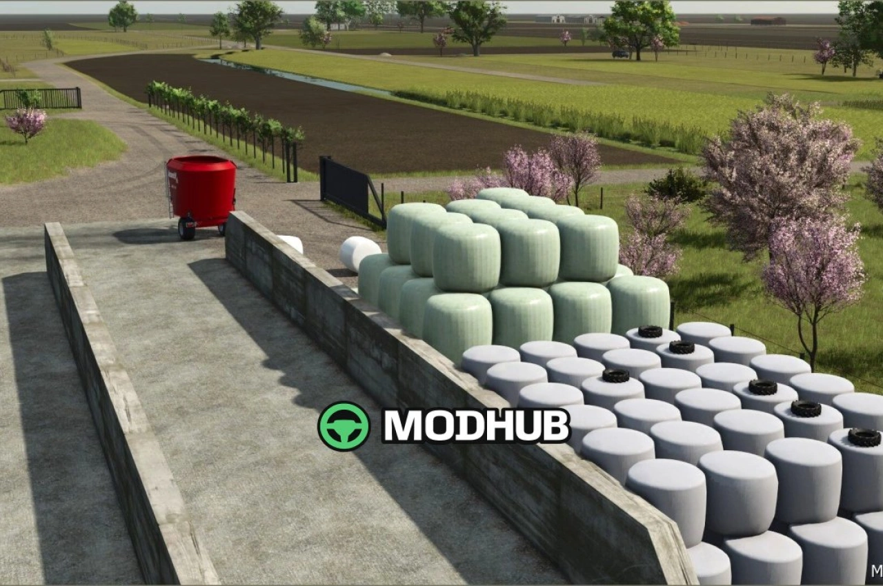 Силосні/солом'яні тюки для Farming Simulator 25