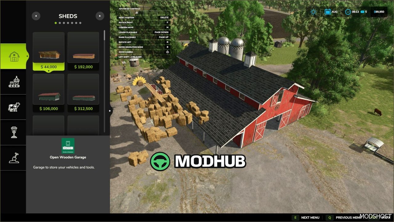 Переміщення власних об'єктів для Farming Simulator 25
