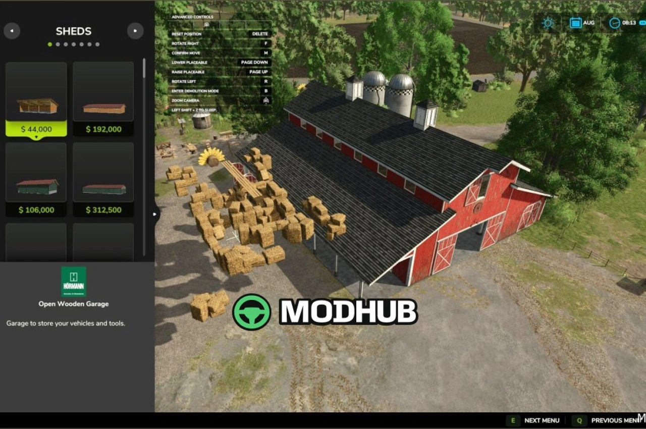 Переміщення власних об'єктів для Farming Simulator 25