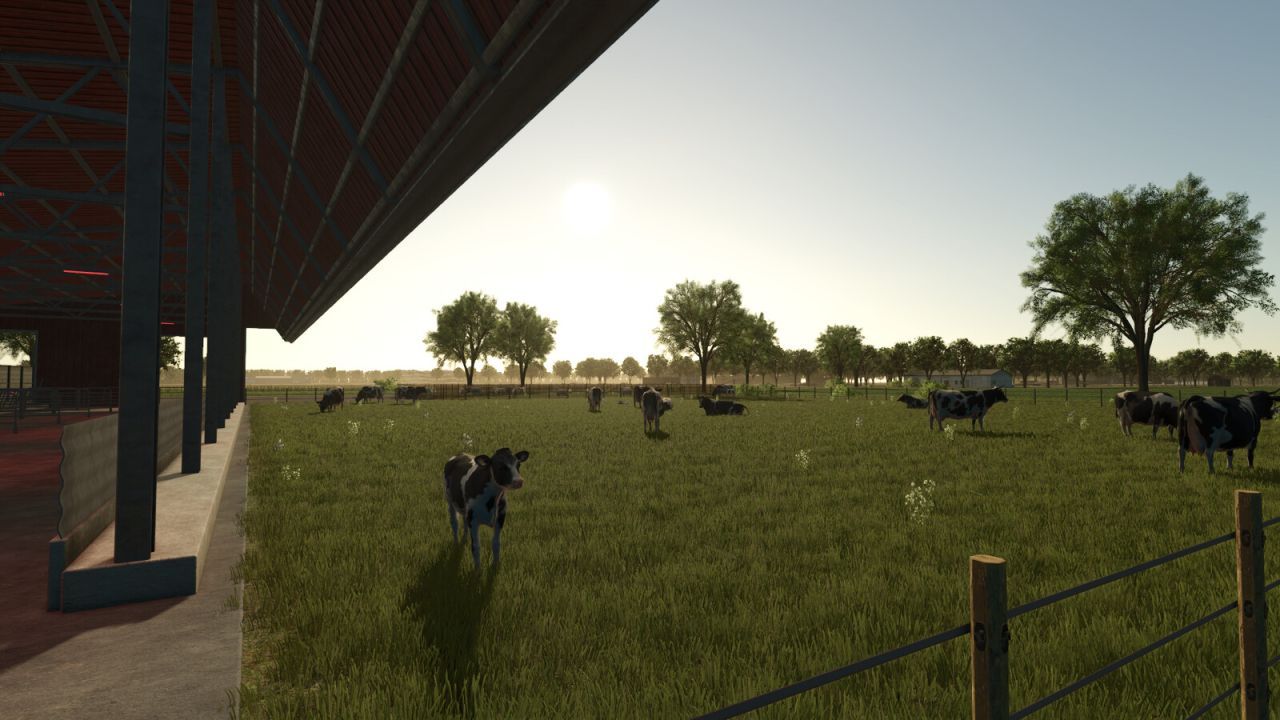 Atmosphärische Karte Great Grandfathers Farm für Farming Simulator 25 — Farm, Wälder und Viehzucht