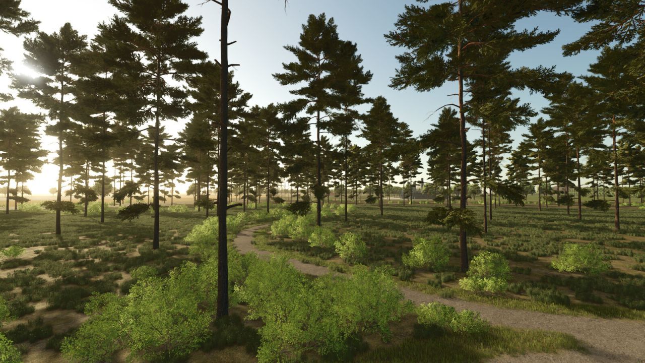 Atmosphärische Karte Great Grandfathers Farm für Farming Simulator 25 — Farm, Wälder und Viehzucht