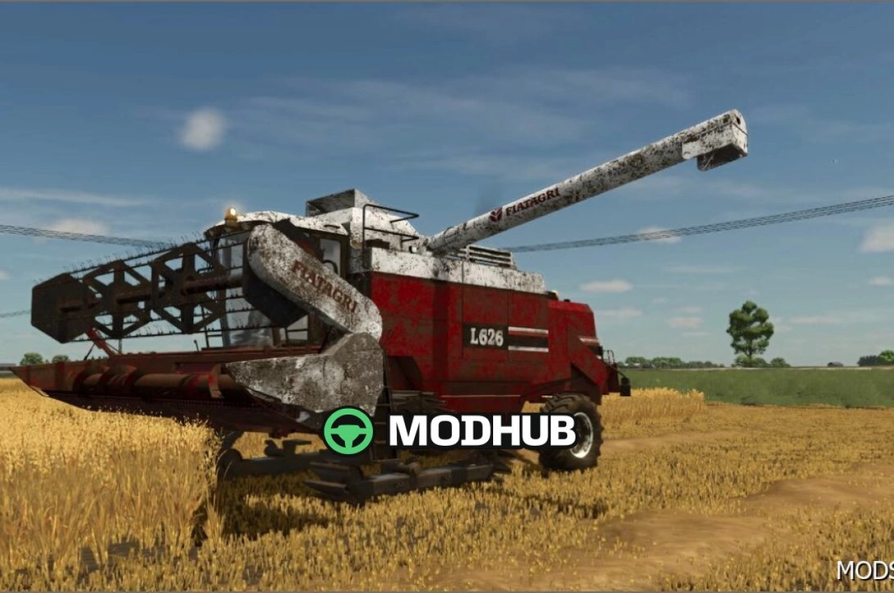 Комбайн Fiat / NH / Laverda (на гусеничному ходу) для Farming Simulator 25