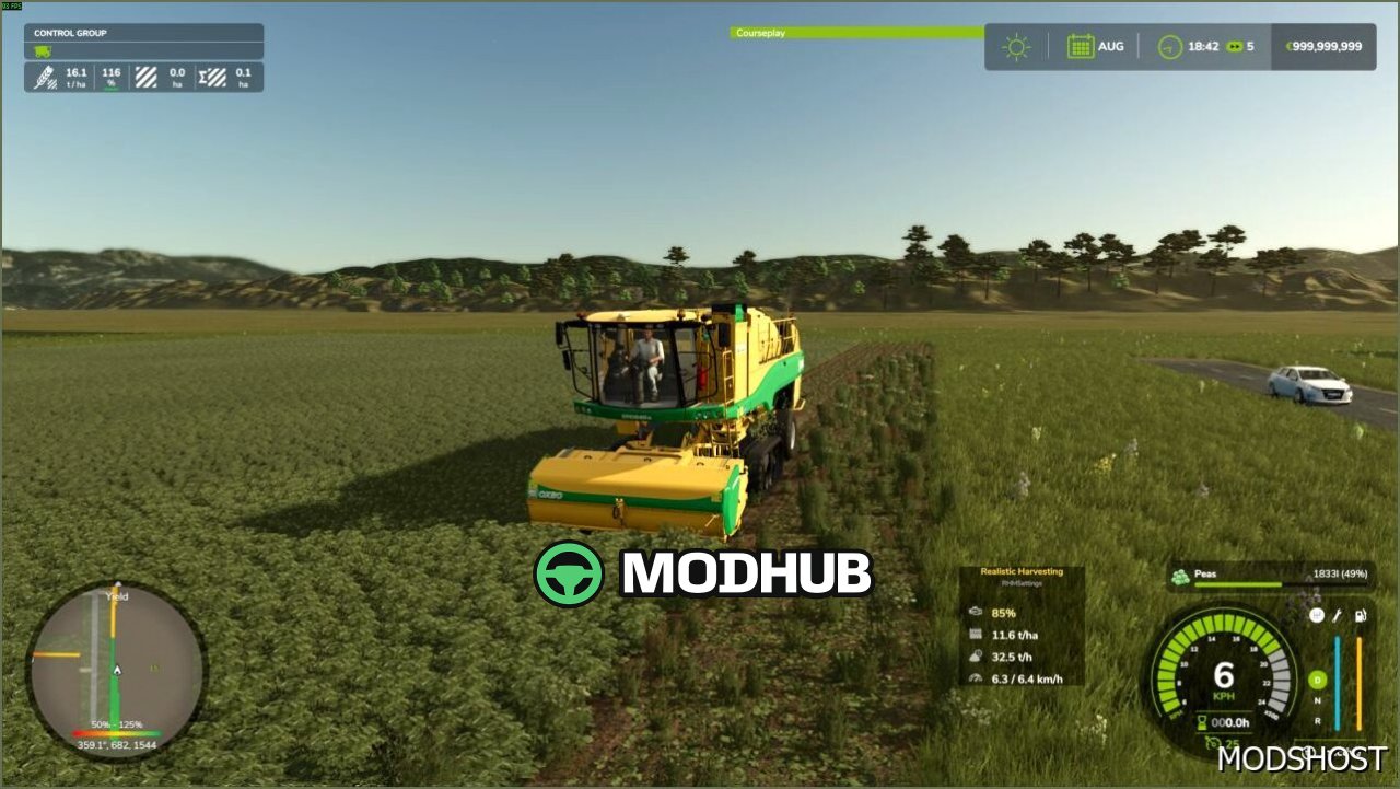 Мод Realistic Harvesting V1.4.3.1 для Farming Simulator 25