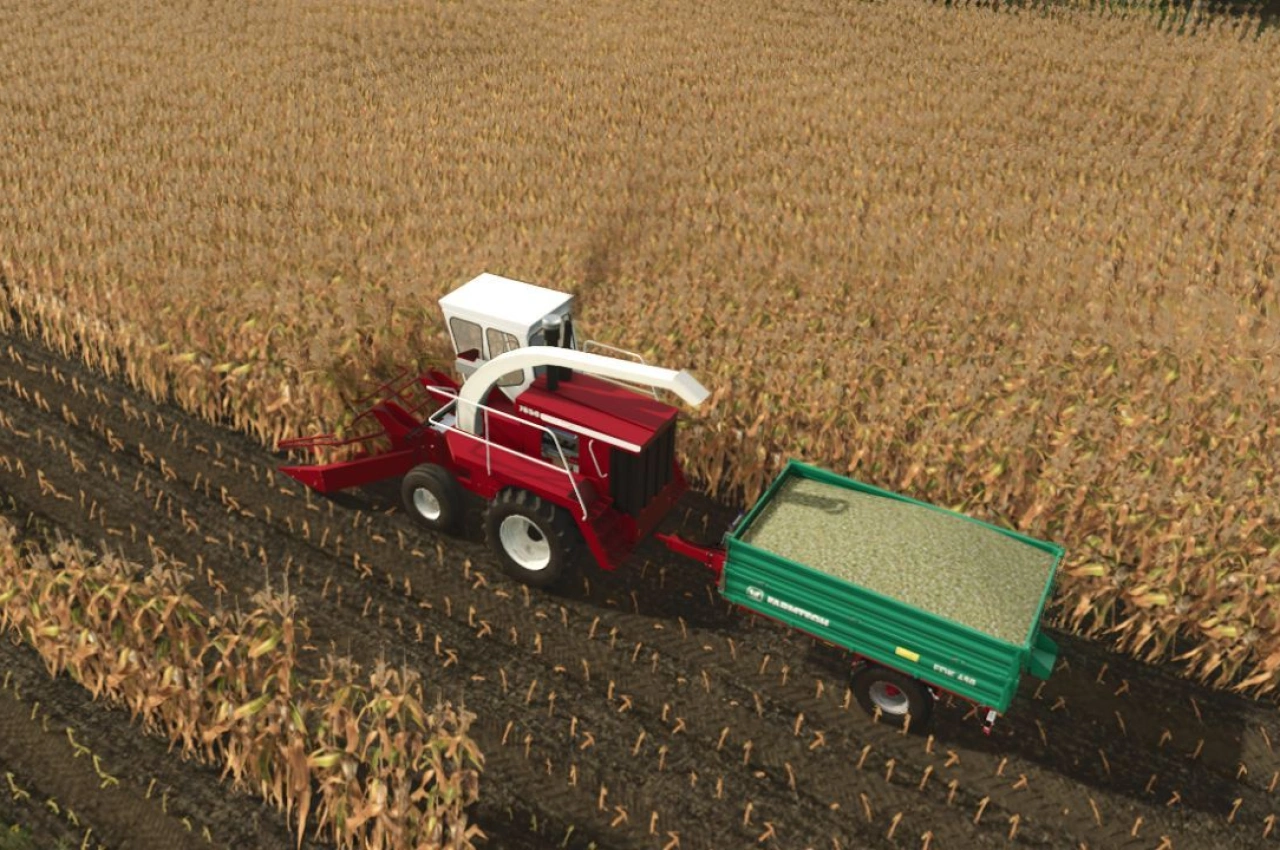 Комбайн для силосу Hesston 7650 Field Queen для Farming Simulator 25