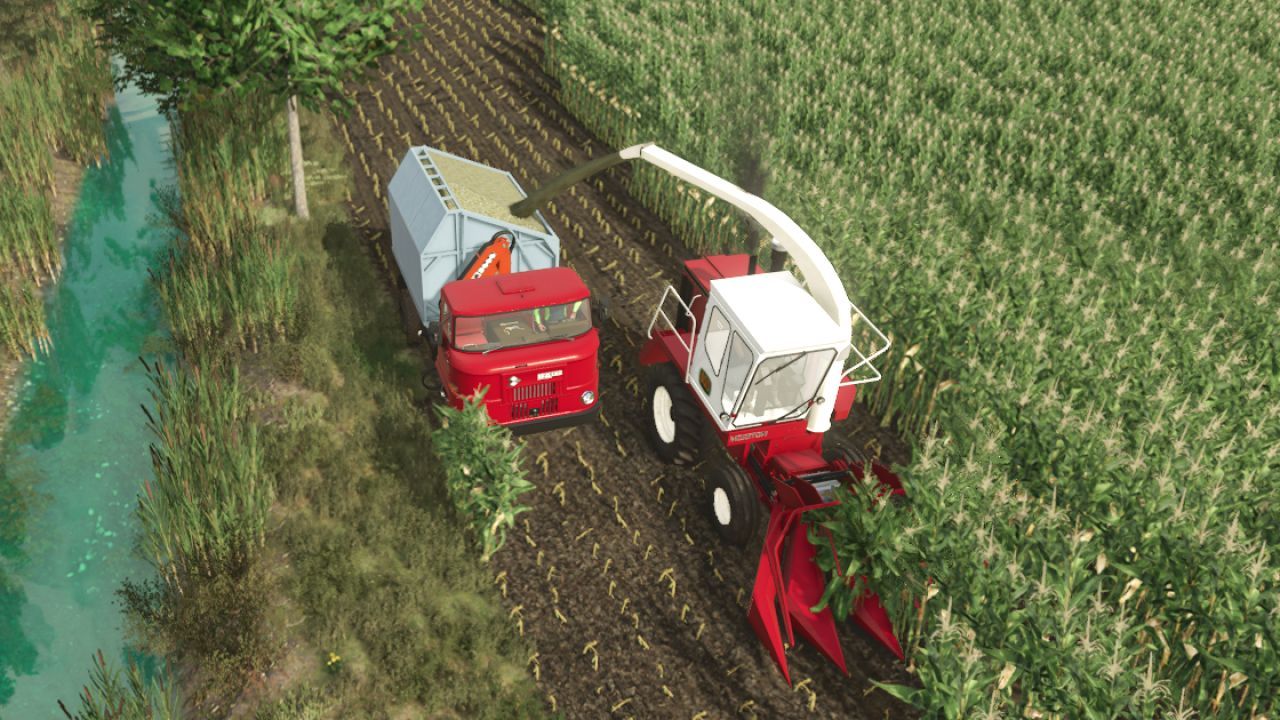 Комбайн для силосу Hesston 7650 Field Queen для Farming Simulator 25
