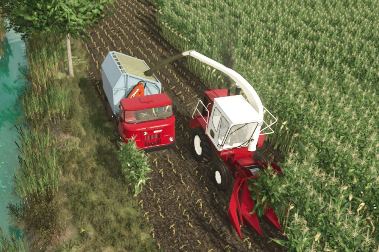 Комбайн для силосу Hesston 7650 Field Queen для Farming Simulator 25