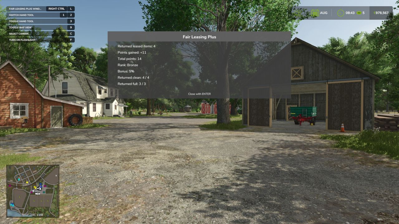 Система лізингу Fair Leasing Plus для Farming Simulator 25