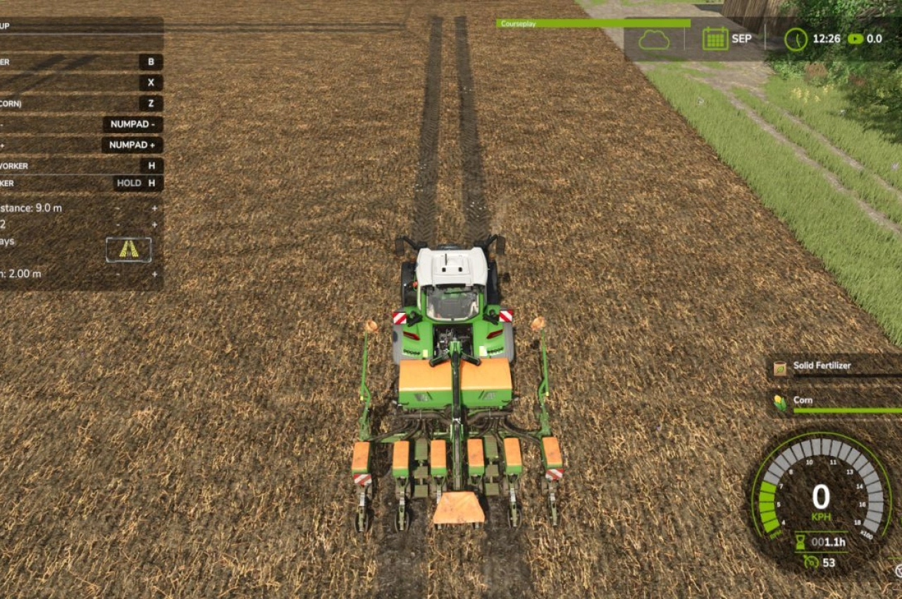 Скрипт автоматичної системи рядків для Farming Simulator 25