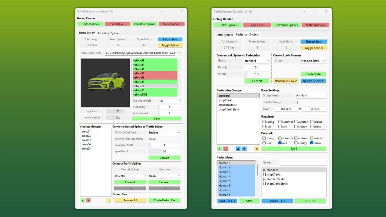 Скрипт GE10 - Менеджер Трафіку для Farming Simulator 25