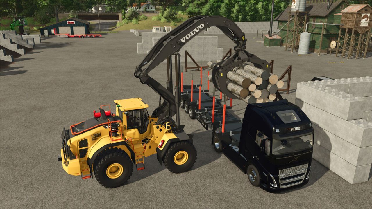 Leistungsstarker Volvo L200H High Lift Lader für schwere Arbeiten in Farming Simulator 25