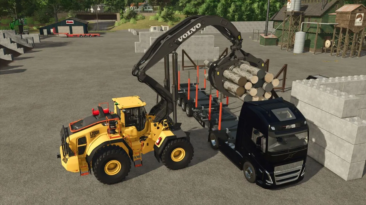 Leistungsstarker Volvo L200H High Lift Lader für schwere Arbeiten in Farming Simulator 25