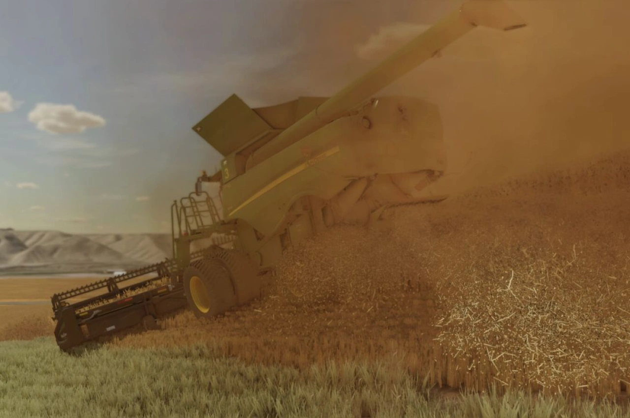 Комбайн John Deere S700 Hillco для Farming Simulator 25