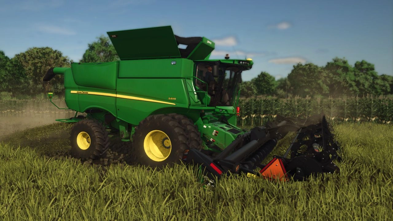 Комбайн John Deere S600 Series для Farming Simulator 25