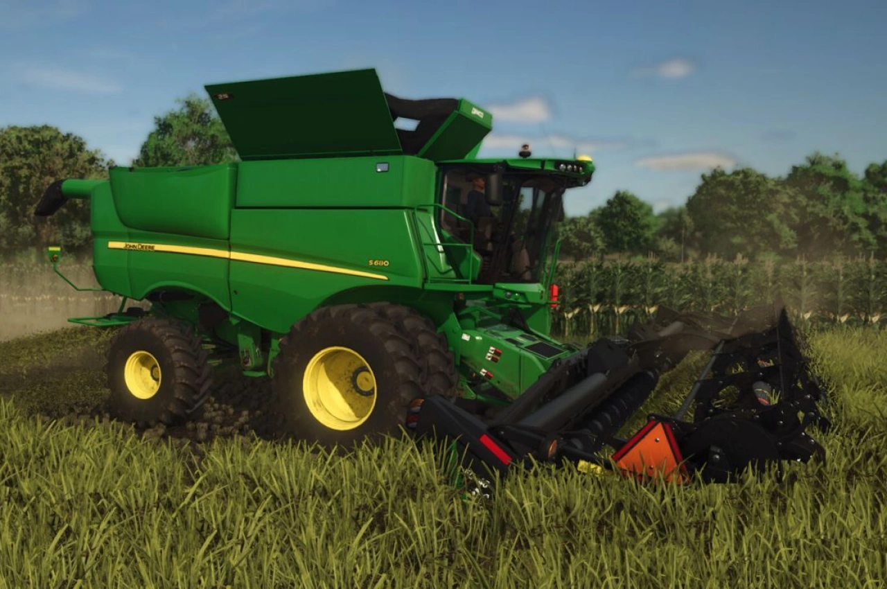 Комбайн John Deere S600 Series для Farming Simulator 25
