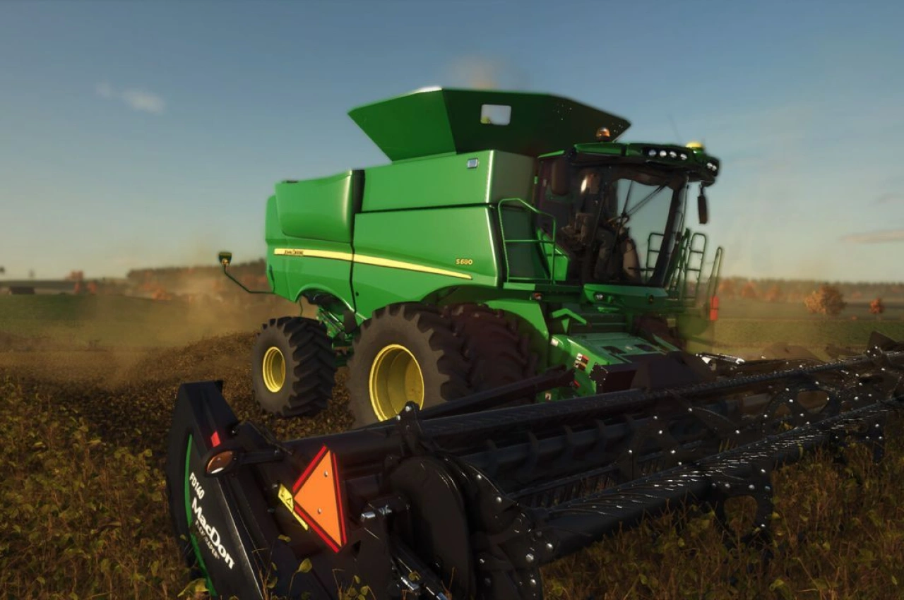 Комбайн John Deere S600 Series для Farming Simulator 25