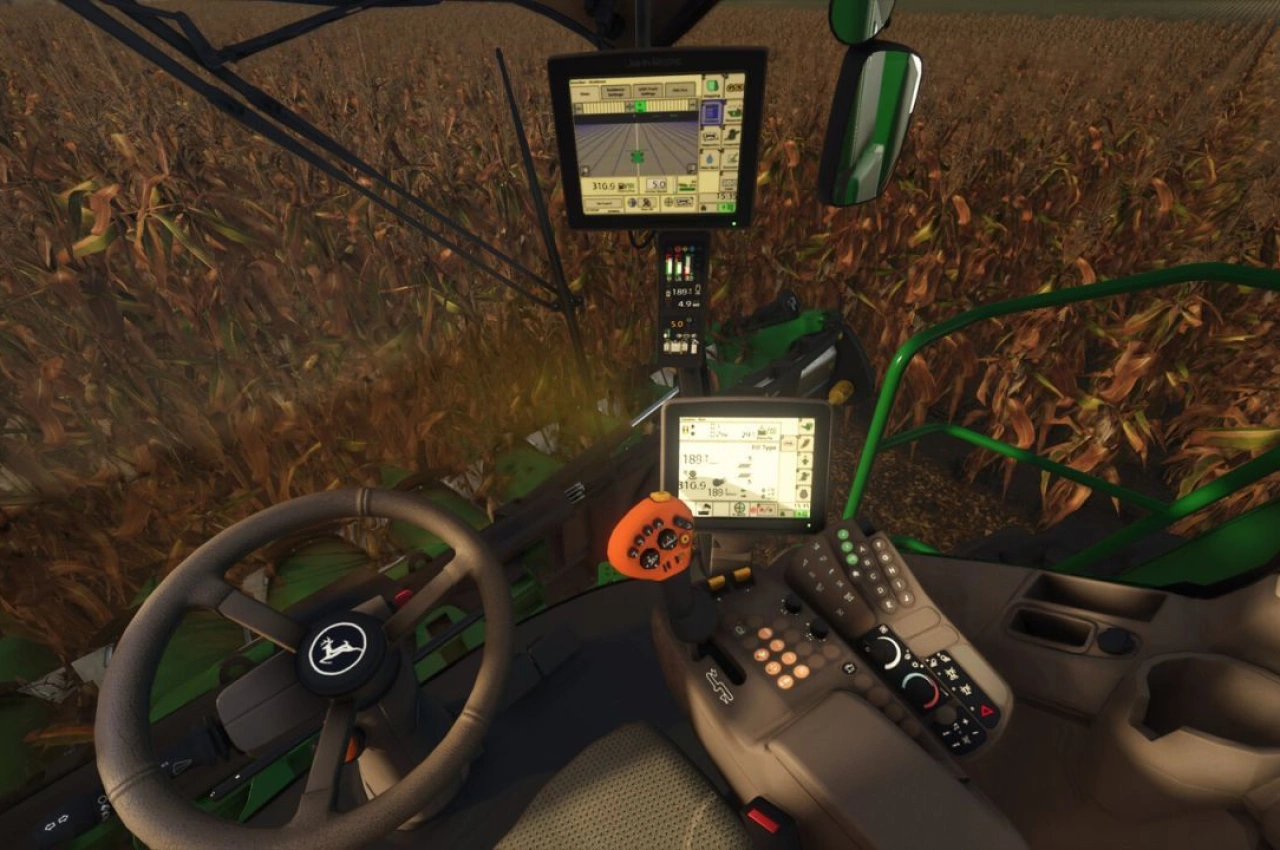 Комбайн John Deere S600 Series для Farming Simulator 25
