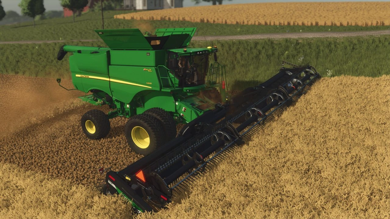 Комбайн John Deere S600 Hillco для Farming Simulator 25