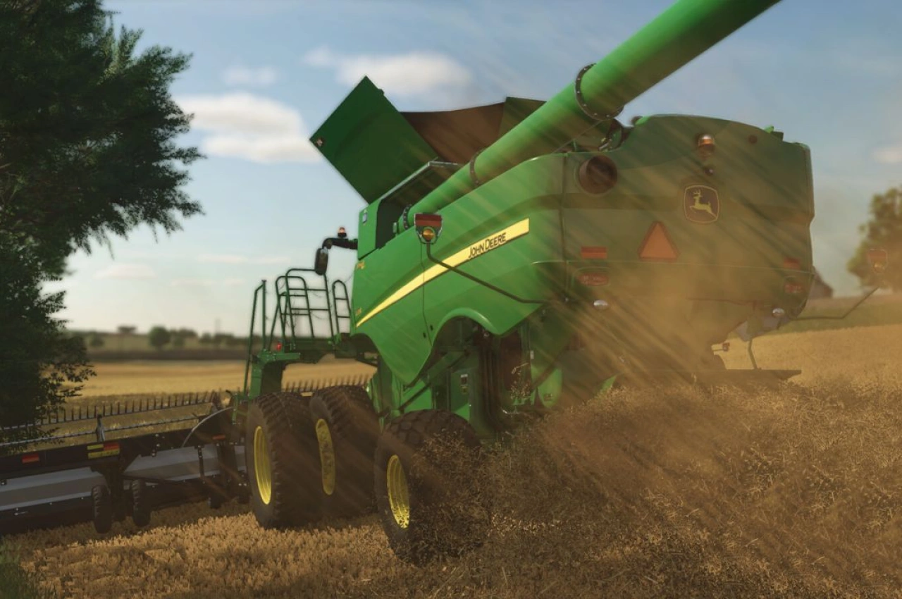 Комбайн John Deere S600 Hillco для Farming Simulator 25