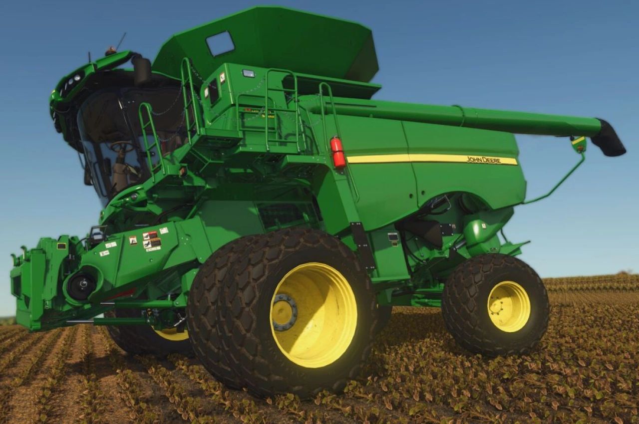 Комбайн John Deere S600 Hillco для Farming Simulator 25