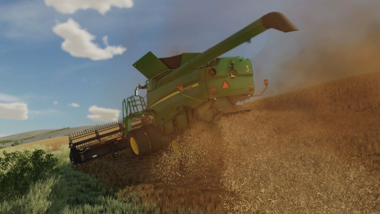 Комбайн John Deere S600 Hillco для Farming Simulator 25