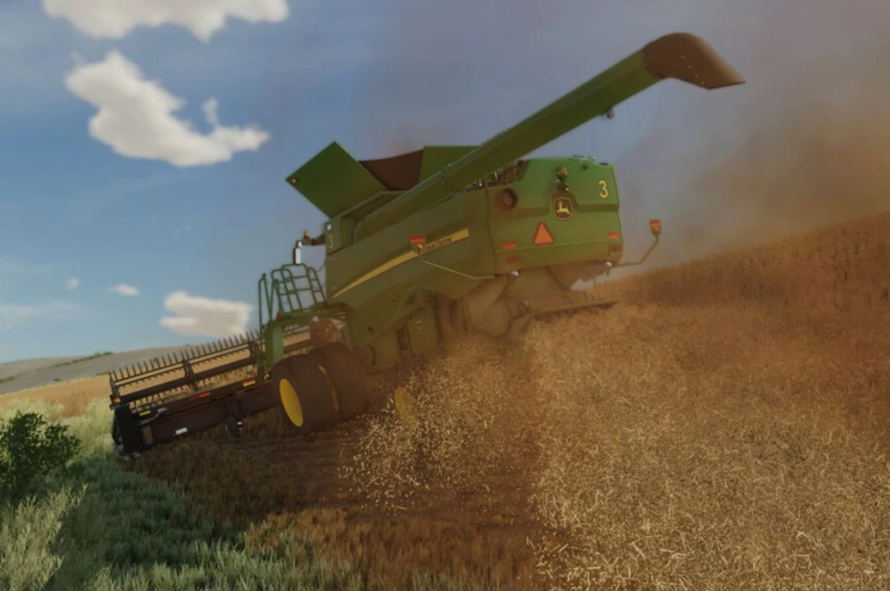 Комбайн John Deere S600 Hillco для Farming Simulator 25