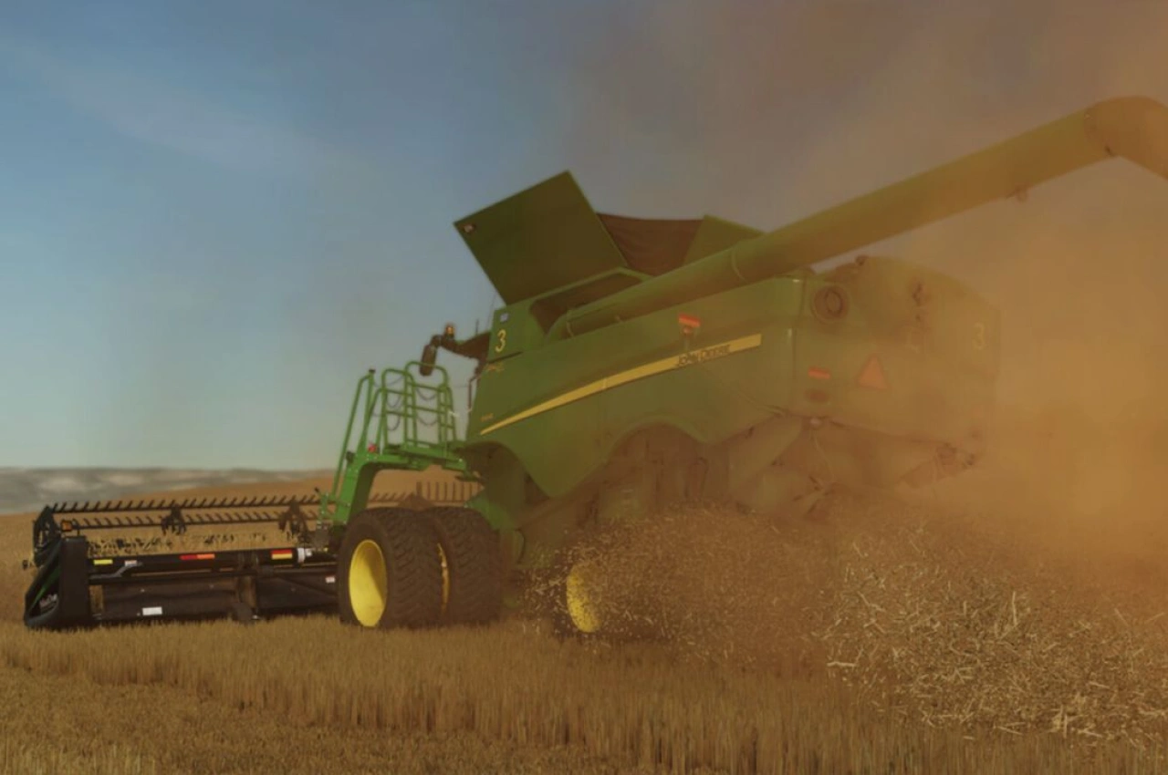 Комбайн John Deere S600 Hillco для Farming Simulator 25