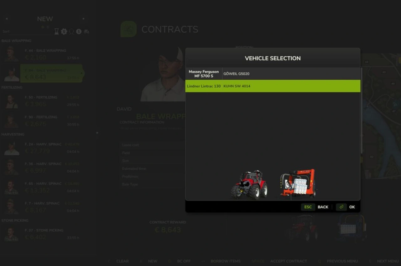 Користувацький мод для контрактів для Farming Simulator 25