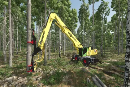 Потужний Перевантажувач Sennebogen 835G Hybrid для Farming Simulator 25 — Гібрид, Купа Опцій і Точний Контроль — 4