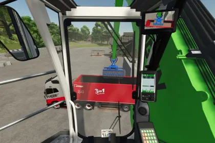 Потужний Перевантажувач Sennebogen 835G Hybrid для Farming Simulator 25 — Гібрид, Купа Опцій і Точний Контроль — 6