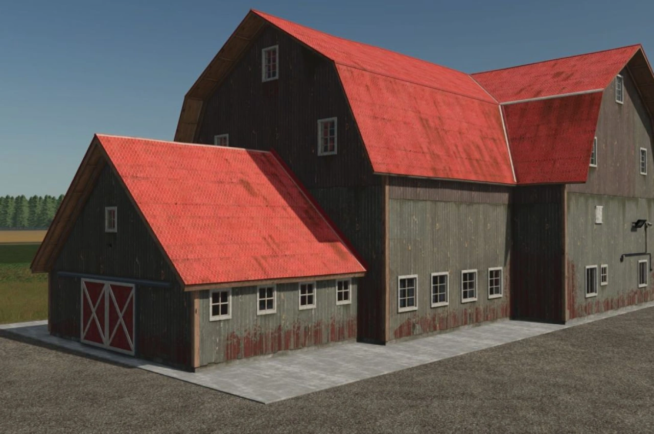 Пакет американських сараїв для Farming Simulator 25