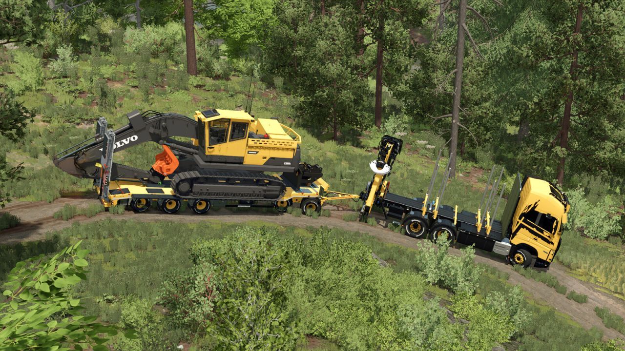 Effektives Schwarzmueller Lowloader Pack (4A/5A) für schwere Maschinen in FS25