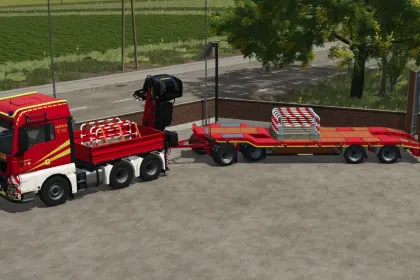 Effektives Schwarzmueller Lowloader Pack (4A/5A) für schwere Maschinen in FS25 — 4