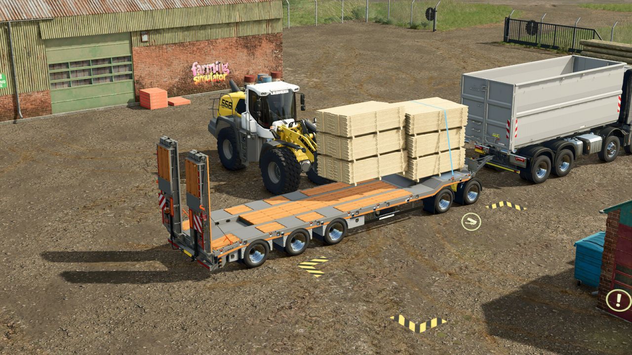 Effektives Schwarzmueller Lowloader Pack (4A/5A) für schwere Maschinen in FS25