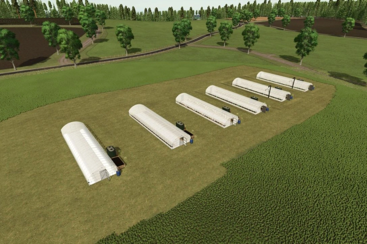 Пакет теплиць – Різноманіття під склом для Farming Simulator 25