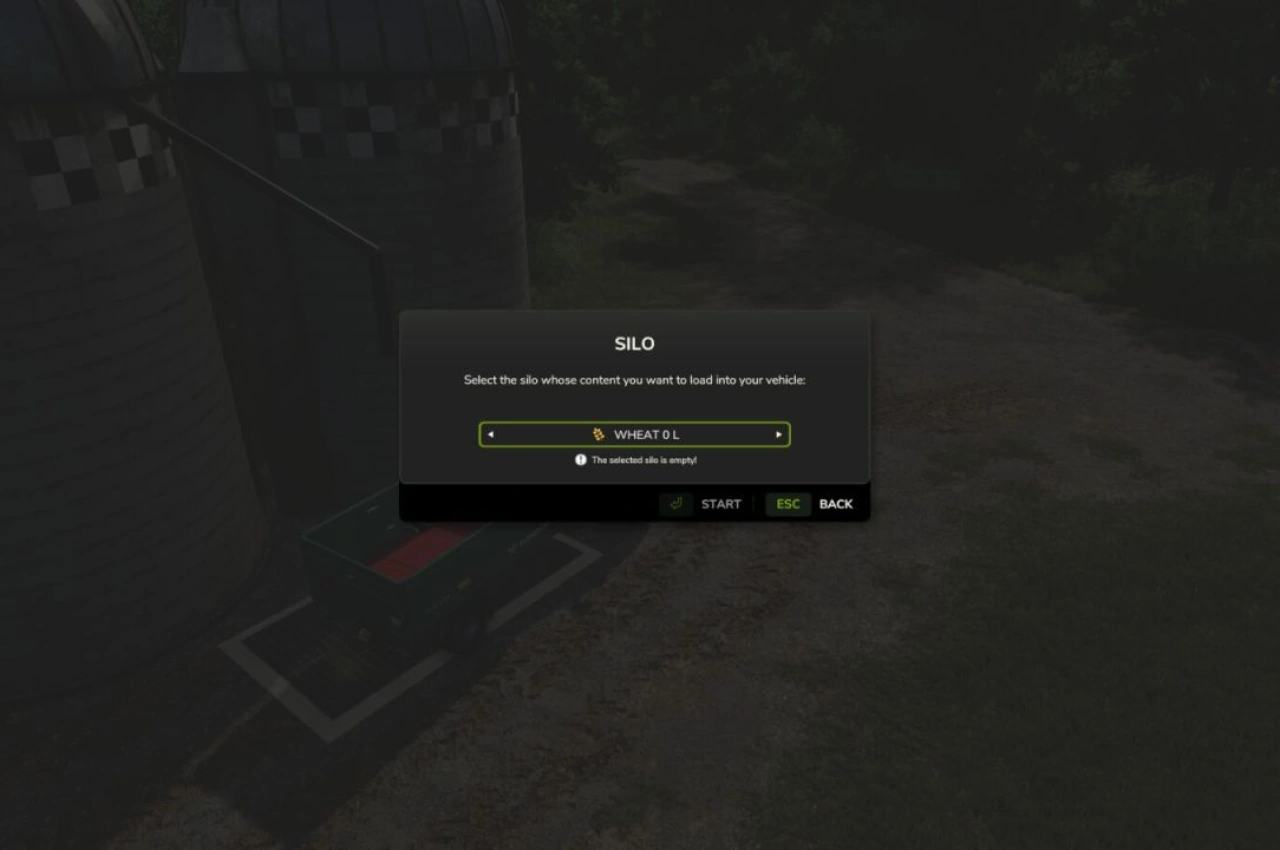 Мод для діалогу силосу Trim для Farming Simulator 25