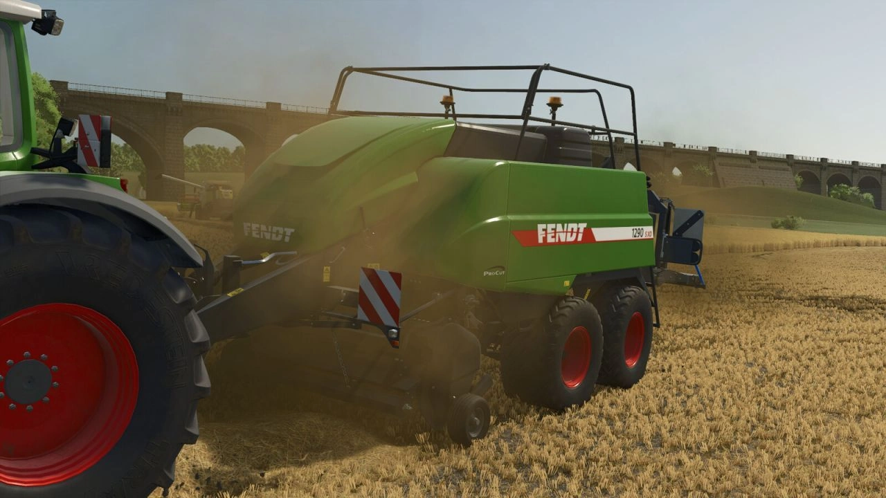 Прес-підбирач Fendt 1290 S XD Procut для Farming Simulator 25