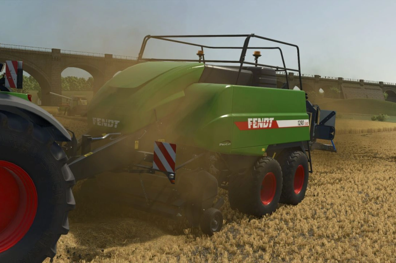 Прес-підбирач Fendt 1290 S XD Procut для Farming Simulator 25