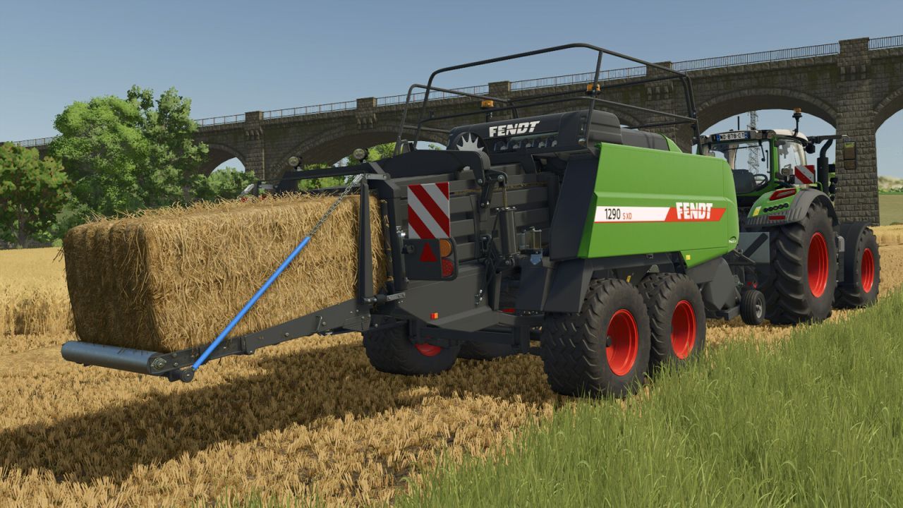 Baler Fendt 1290 S XD Procut for Farming Simulator 25