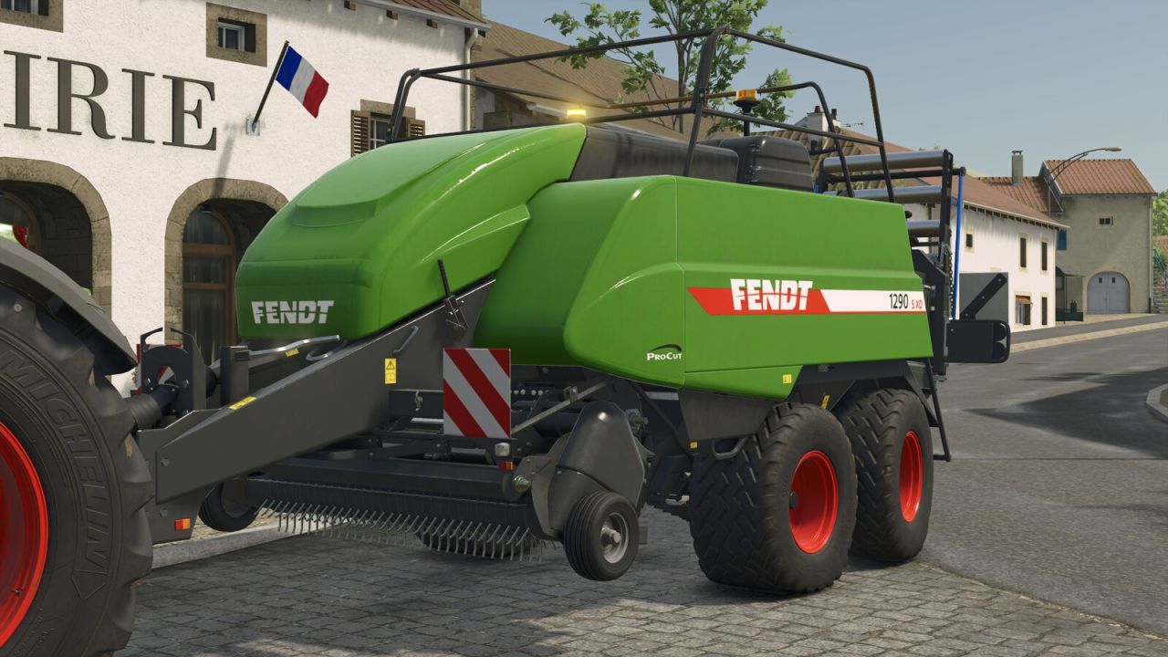 Baler Fendt 1290 S XD Procut for Farming Simulator 25