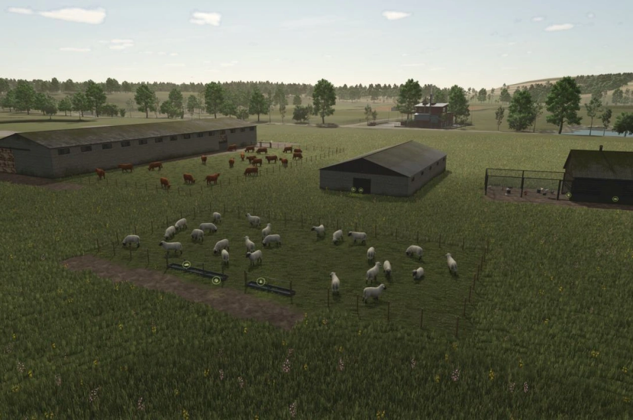 Пакет будівель Multi Farm для Farming Simulator 25